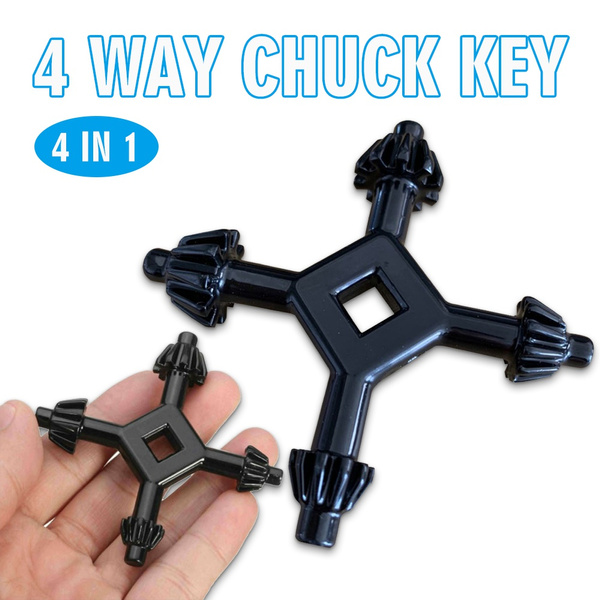 4 Way Drill Press Chuck Key 1/2" to 5/8" Universal Combination 