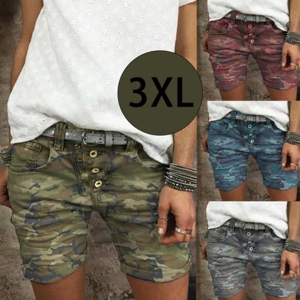 Women Summer Denim Shorts Slim Stretch 