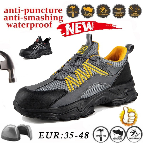 Brand New Safety Work Shoes for Men Lightweight Breathable Steel Toe
