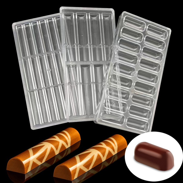 3D Chocolate Bar Molds Polycarbonate Tray Plastic Moldes Para Solid  Chocolate Moulds Form Bakery Baking Mold Pastry Tools - Buy 3D Chocolate  Bar Molds Polycarbonate Tray Plastic Moldes Para Solid Chocolate Moulds