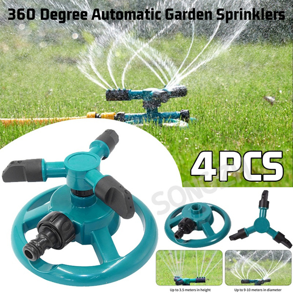 Lawn Sprinkler-Durable Rotary Three Arm Water Sprinkler-Garden Sprinkler 