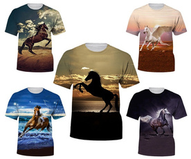 Summer, horse, Funny T Shirt, tshirt men