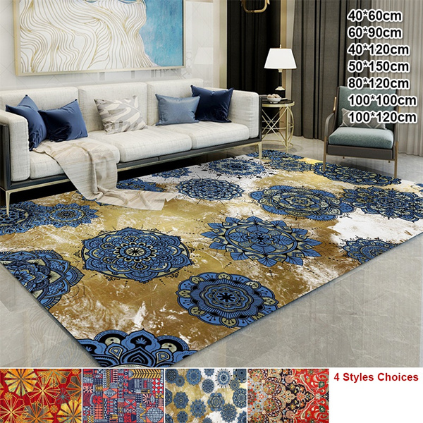 Comfortable Carpet Soft Floor Mat Rugs, Bright Colorful Rugs For Living Room