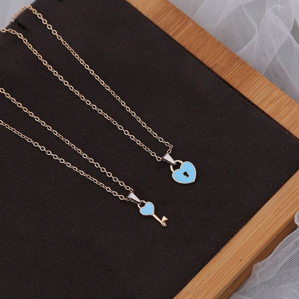 Love Key Necklace and Lock Bracelet Couple Jewelry Set – Innovato Store