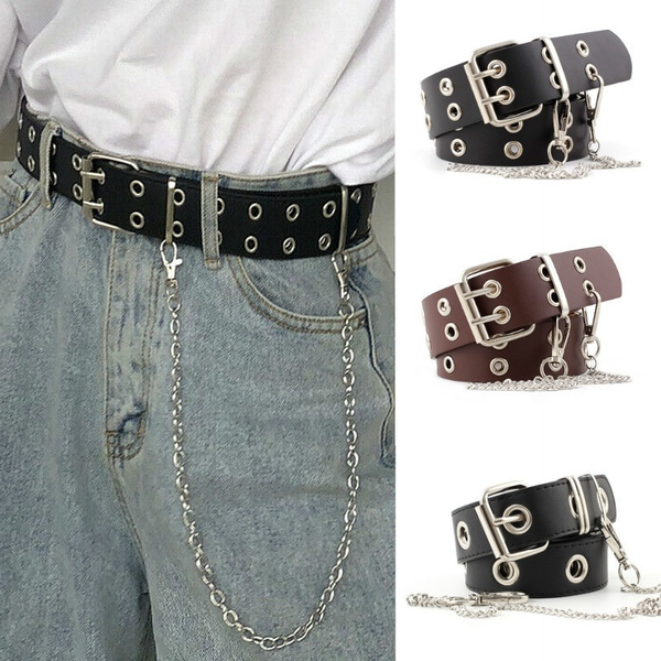 Women Waist Belt,Double Grommet Women Punk Waist Belt Girl Fashion