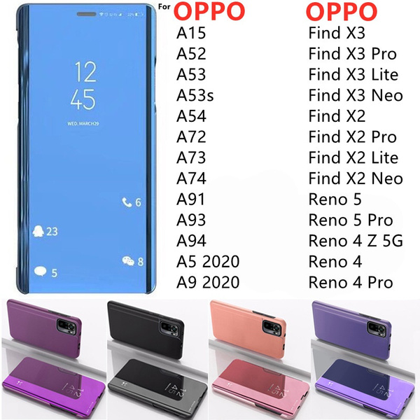 Custodia Flip Cover In Pelle Con Supporto A Farfalla Per OPPO - Vari Modelli (controlla Compatibilità)