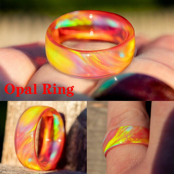 Solid Boulder Opal Ring