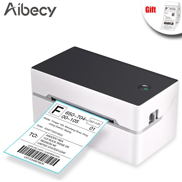 Aibecy Desktop Shipping Label Printer High Speed USB Direct Thermal Printer Label Maker Sticker 40-80mm Paper Width for Shipping Postage Barcodes ...