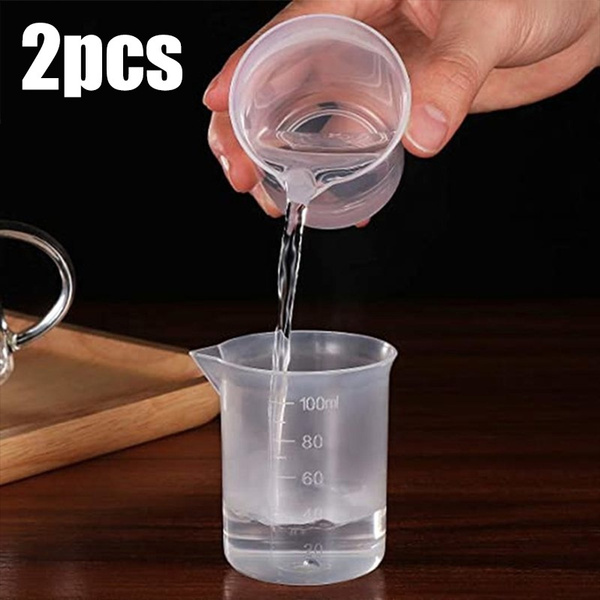 Plastic Measuring Cup, Transparent Measuring Cup 100ml, Kitchen