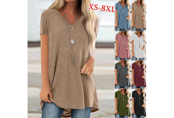 Womens short sleeve sales tunic tops