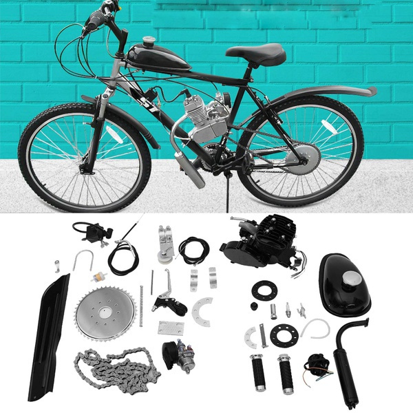 80cc Motorized Bicycle Bike 2 Stroke Gas Engine Motor Kit Diy