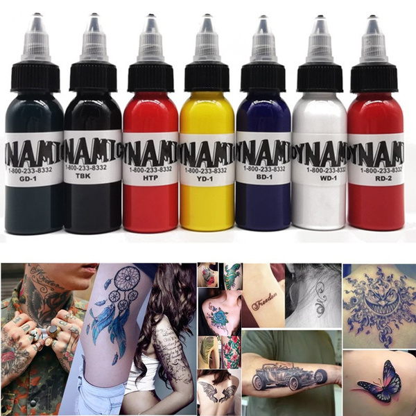 7Color 30ML Hot Professional High Quality Dynamic Black Tattoo Ink Black  Pigment Body Art Simple | Wish