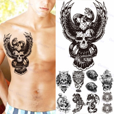 tattoo, skulltattoo, skull, temporarytattooseagle