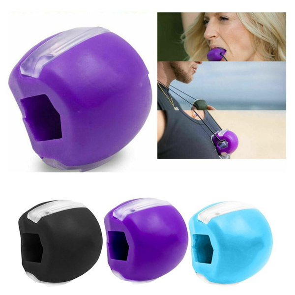 Jawline Exercise Fitness Ball Jaw Muscle Trainer Jaw Exerciser Neck Face  Toning