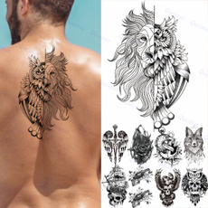 tattoo, Owl, Tattoo sticker, foradulttattoossticker