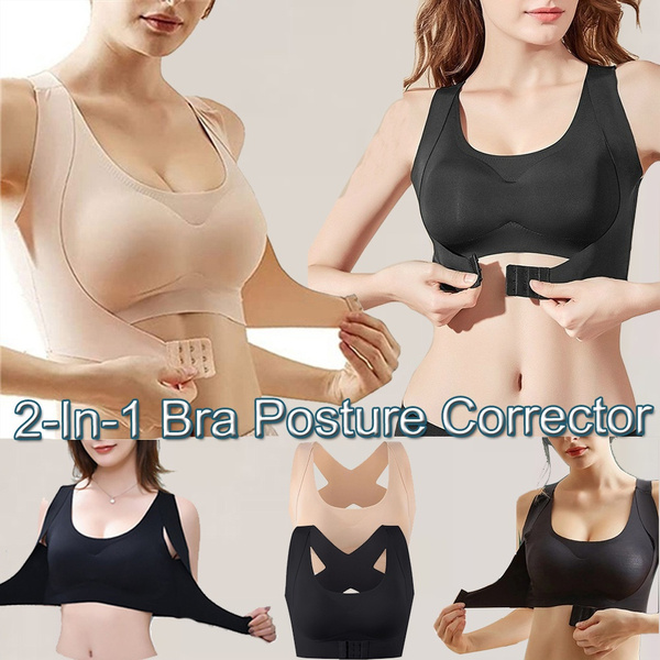 2 In 1 Seamless Bra Underwear Posture Corrector Sports Support