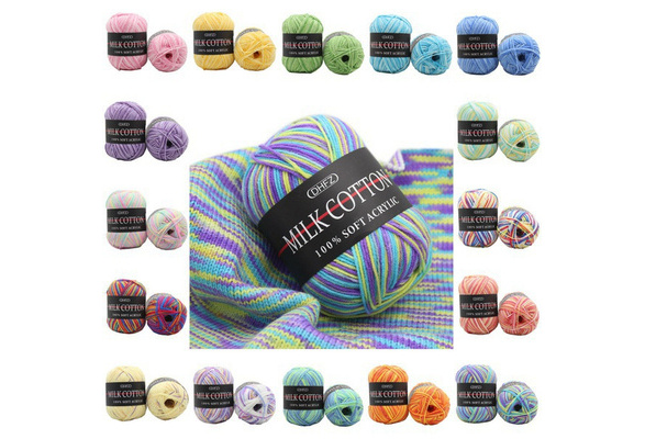 50g/100g Soft Yarn Colorful Yarn for Crocheting Knit Total