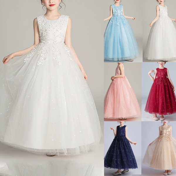 SILVERCELL Little Girls Pageant Dresses for Wedding Kids First Communion  Prom Ball Gown 3-15 Years - Walmart.com