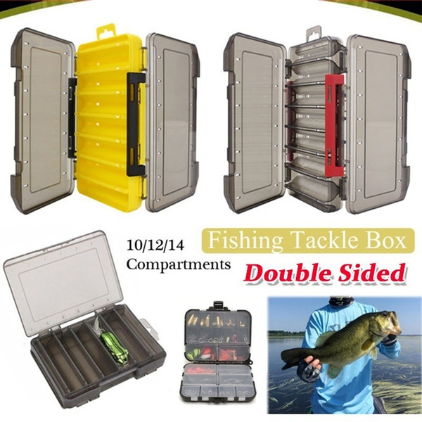 Double-Sided Waterproof Fishing Tackle Box, Fish Hook Fishing Lure