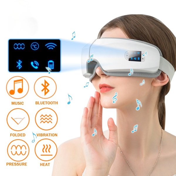 4D Smart Vibration Eye Massager Eye Care Instrument Hot Compress 3D Eye  Fatigue Massage Glasses Anti Wrinkle Eye Care Device | Wish