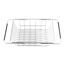 Steel, Kitchen & Dining, drying, telescopicdrainbasket