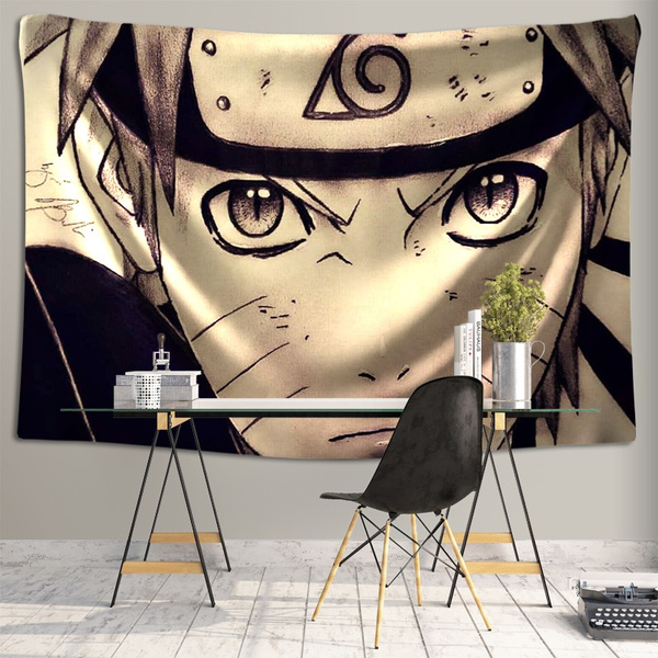 Anime Naruto Itachi Uchiha Akatsuki Sharingan Tapestry Wall Hanging ...