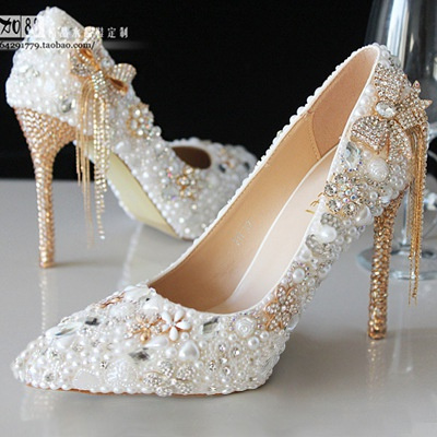 Diamond hotsell bridal shoes