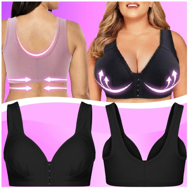 Plus Size Push Up Bra, Full Coverage Padded, Pushup Underwire & Seamless Lace  Plus-size Bras, Women's Sexy Backless Full Coverage Plunge Brassiere,  Pushup Cleavage Shapewear Bra For Plus Size Women, Plus Size