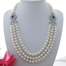 pearls, Pendant, Necklace, white