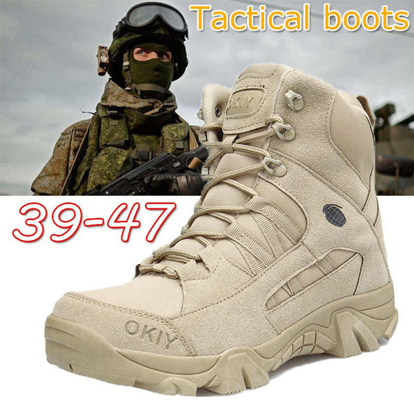Mens Boots Lightweight Hiking Work Shoes Outdoor Durable Combat Boots -  Sports & Outdoors - Temu