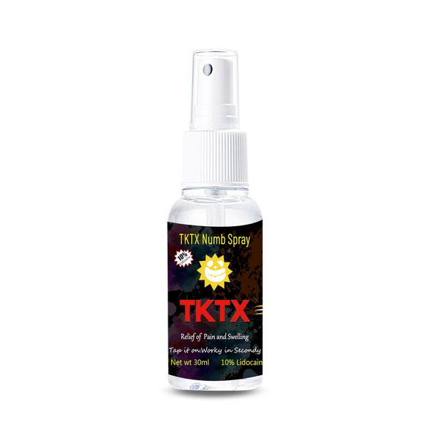 1 pieza de anestesia tópica, aerosol de lidocaína TKTX, gel anestésico para tatuajes TKTX, maquillaje permanente preoperatorio, belleza corporal, cejas