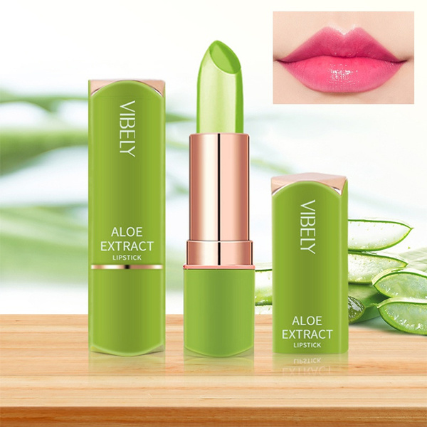Aloe Vera Stylish temperature change lipstick moisturizing No fading lip  rouge does not fade Waterproof Mild Lipstick Aloe Vera Moisturizing Warm  Feeling Color Changing Jelly Lipstick Lip Gloss | Wish