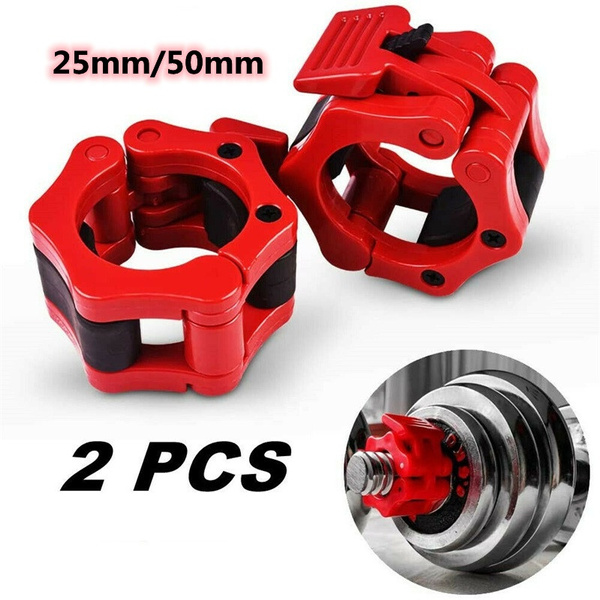 2piece Set Quick Barbell Clasp Olympic Dumbbell Bar Plastic Buckle 