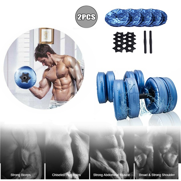Dumbbell Set Weights Training Exercise Fitness Cast Iron Biceps Gym Workout 