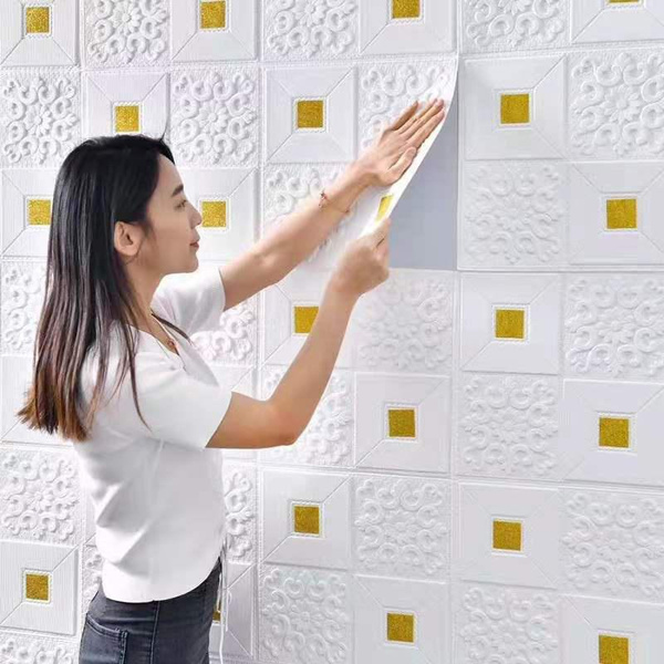 3D Wallpaper Sticker Self Adhesive Foam Waterproof DIY Wallpaper Stick and Peel for Walls Living Room Bedroom Roof Ceiling Wall Background Home Decoration(70x70cm/35x70cm/35x35cm) | Wish 3D Wallpaper Sticker Self Adhesive Foam Waterproof DIY Wallpaper Stick and Peel for Walls Living Room Bedroom Roof Ceiling Wall Background Home Decoration(70x70cm/35x70cm/35x35cm) | Wish