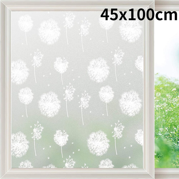 12 Styles 45x100cm Frosted Glass Window Floral Flower Sticker Film Decor Window Film Privacy