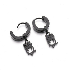 Steel, Owl, Schmuck, Stainless