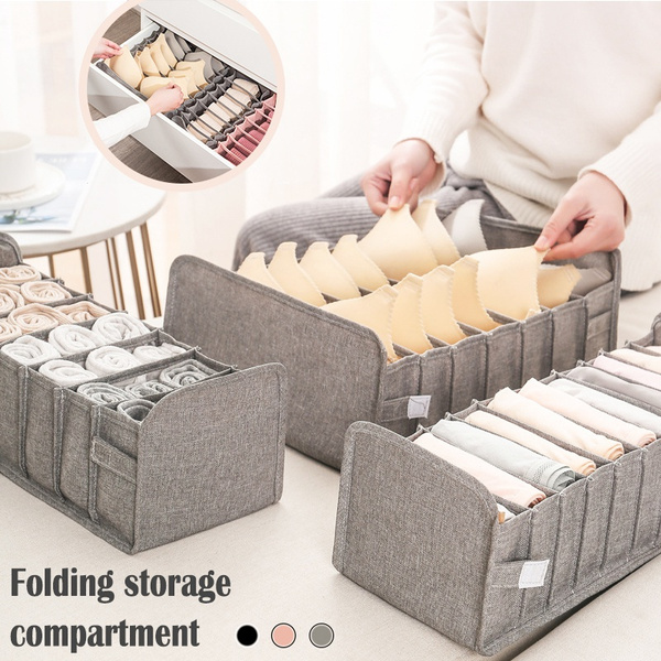 Underwear Storage Container Socks Bra Underpants Foldable Divider