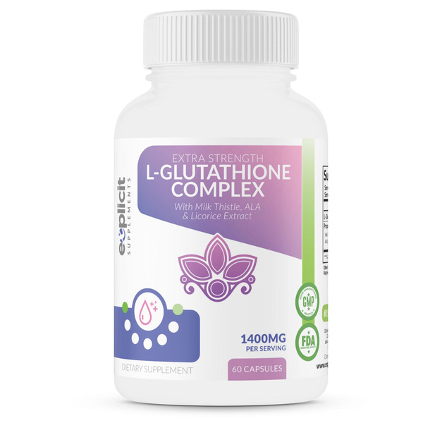 Extra Strength Daily L-Glutathione - Free Radical Neutralizer - 1000mg per  Serving, 30 Servings, 60 Capsules | Wish