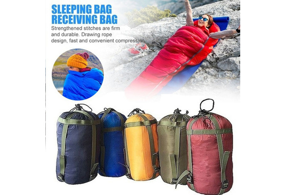 Camping Sleeping Bag Compression Stuff Sack Leisure Hammock Storage Packs