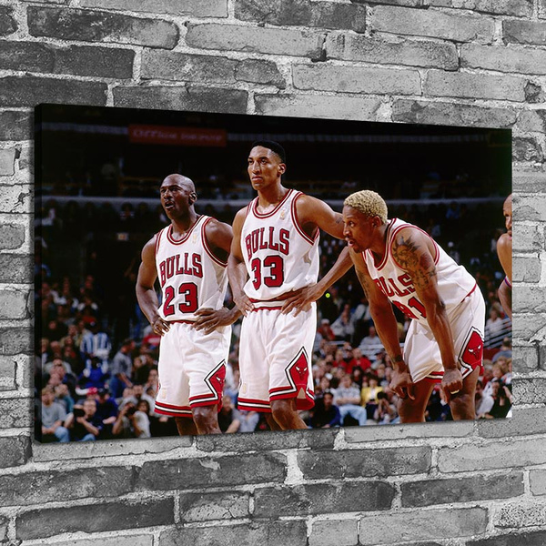 ＠JORDAN PIPPEN RODMAN (TITLEWA) ポスター NBA