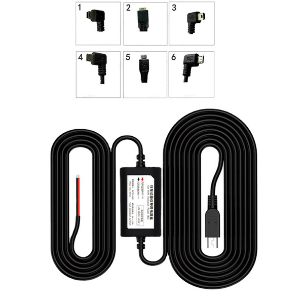 Dash Cam Hardwire Kit Micro/Mini USB Hard Wire Kit 12V-30V to 5V Car Dash  Camera Charger Power Cord TAL