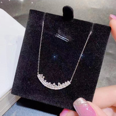 925 sterling silver necklace, Sterling, bridalnecklace, DIAMOND