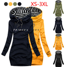 slim dress, hooded, Clothes, Sleeve