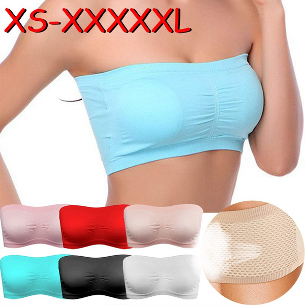 Women Invisible Seamless Strapless Wrap Chest High Elastic