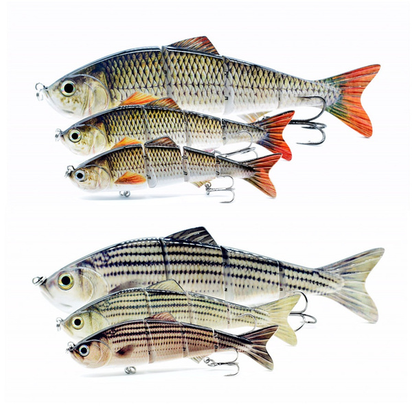 Fishing Lures 4Size 4section Hard Tail Minnow Lure Swimbait