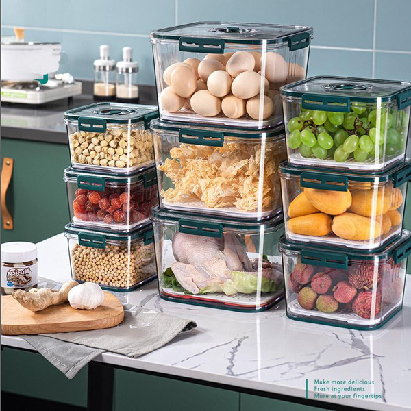 Food Storage Containers Fridge Produce Saver Stackable Refrigerator