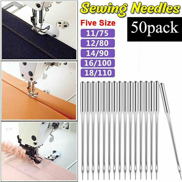 50Pcs Universal Sewing Machine Needles Tool for Singer Brother Toyota