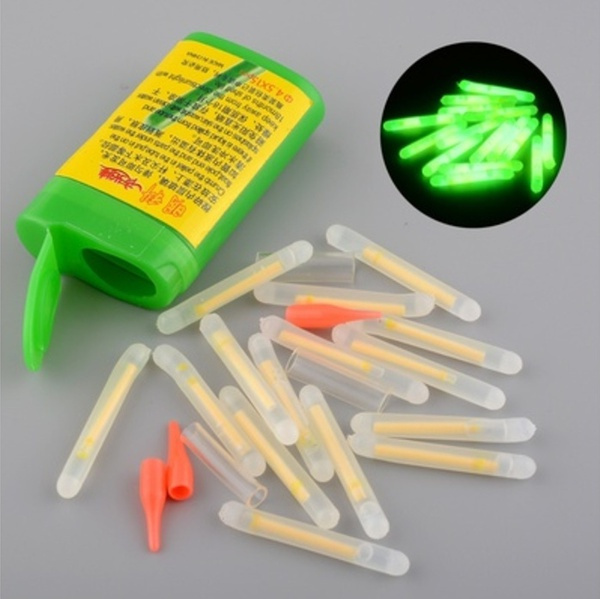 15pcs Special Mini Outdoor Night Fishing Gadgets Luminous Glow Stick Small Fishing  Gear Tools