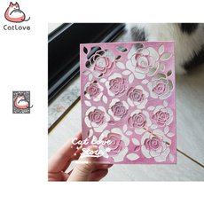 stencil, Rose, catlovecraft, metalcuttingdie